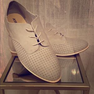 JUSTFAB Grey Oxford Loafers